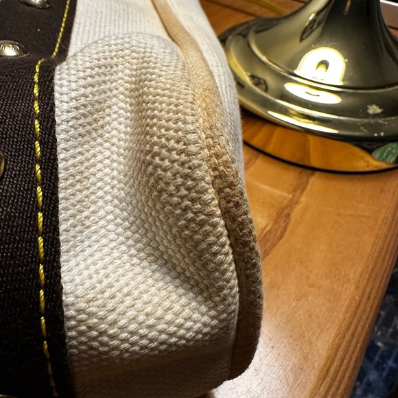 Louis Vuitton Canvas Ivory & Yellow Two-Tone Tote - Picture 11 of 15